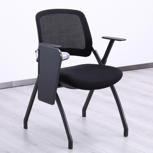Office mesh foldable training black chair