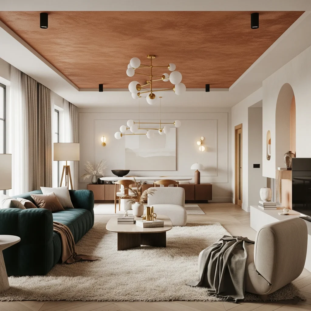 cinnamon slate accent ceilings Home Interior Colors